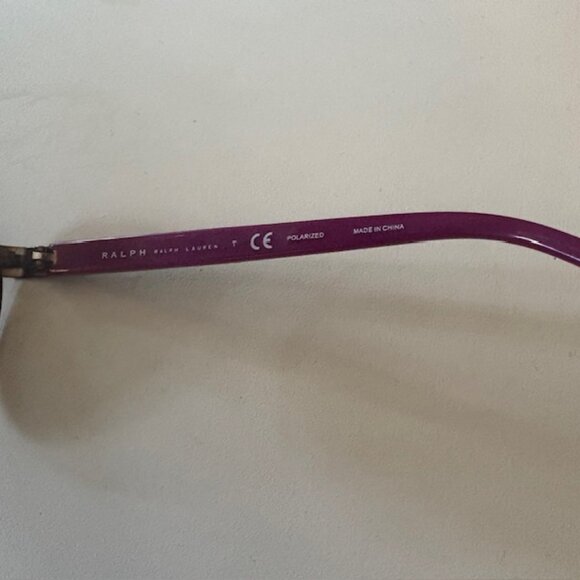 Ralph Lauren Women's Aviator Sunglasses Pre-Owned Polarized w/ Case - Picture 6 of 8